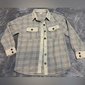 Grey/Blue Flannel Thicker Jacket